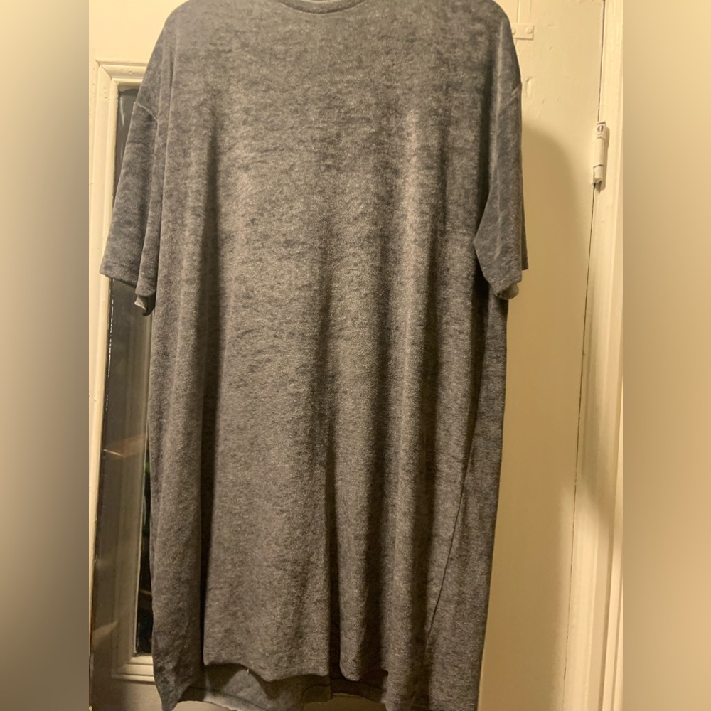 ZARA GRAY TERRYCLOTH/BELOUR DRESS SIZE M